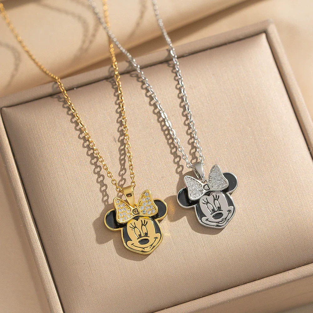 Wholesale Unisex Light Luxury Style Animals Zodiac Pattern Cartoon Anime Pendant Necklace Made Of Titanium Steel And Environmentally Friendly Copper With Gold Plated Processing