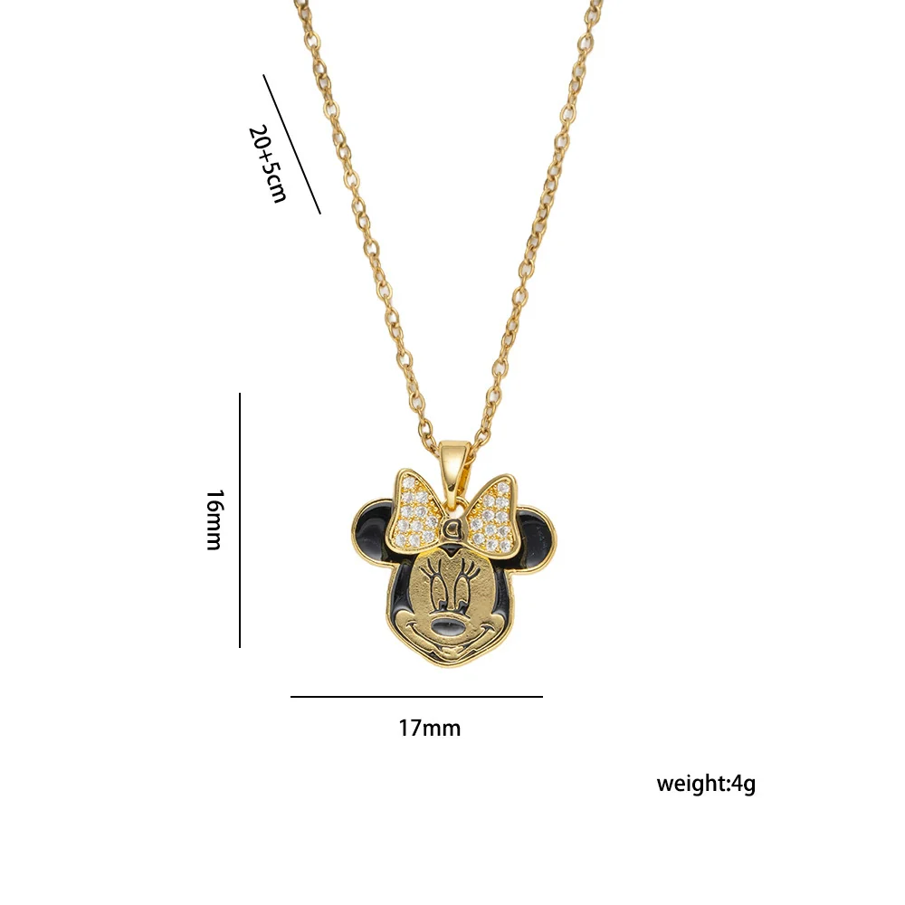 Wholesale Unisex Light Luxury Style Animals Zodiac Pattern Cartoon Anime Pendant Necklace Made Of Titanium Steel And Environmentally Friendly Copper With Gold Plated Processing - Image 4