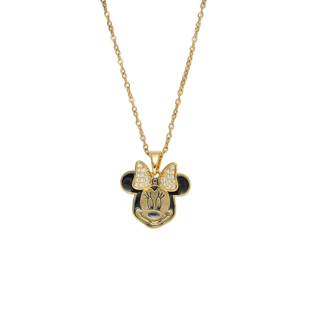 Wholesale Unisex Light Luxury Style Animals Zodiac Pattern Cartoon Anime Pendant Necklace Made Of Titanium Steel And Environmentally Friendly Copper With Gold Plated Processing - Image 5