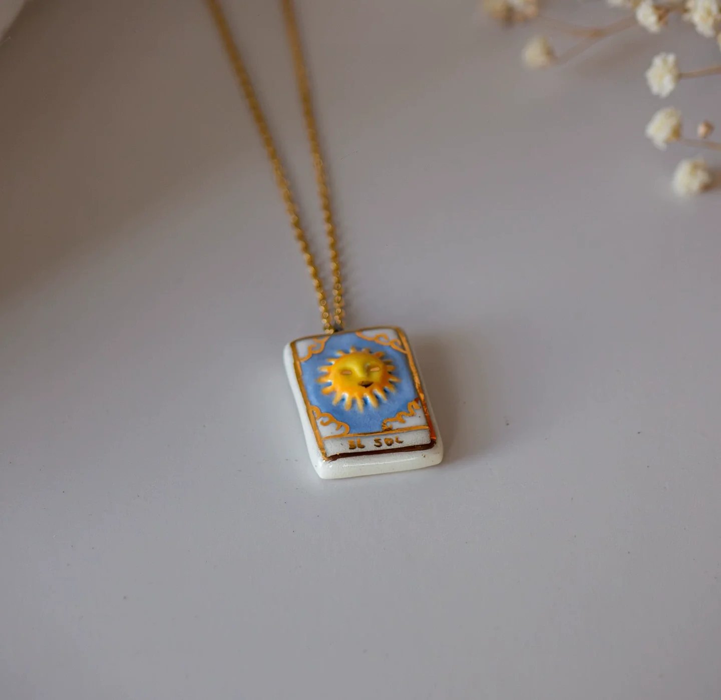 Wholesale Unisex Literary Geometric Titanium Steel Necklace With Inlaid Zircon And 18K Gold Plating - Image 7