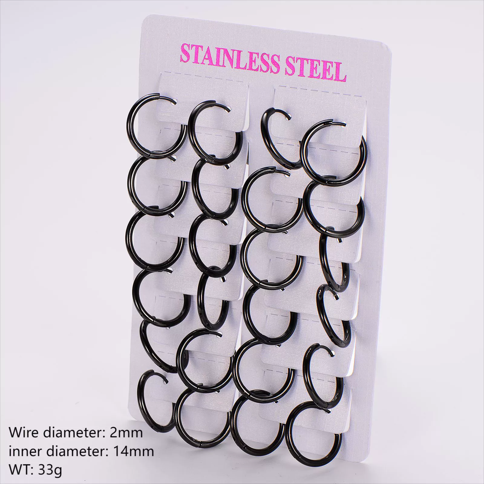 Wholesale Unisex Minimalist Geometric Circle Ear Buckle 18K Gold Vacuum Plated 304 Stainless Steel - Image 16
