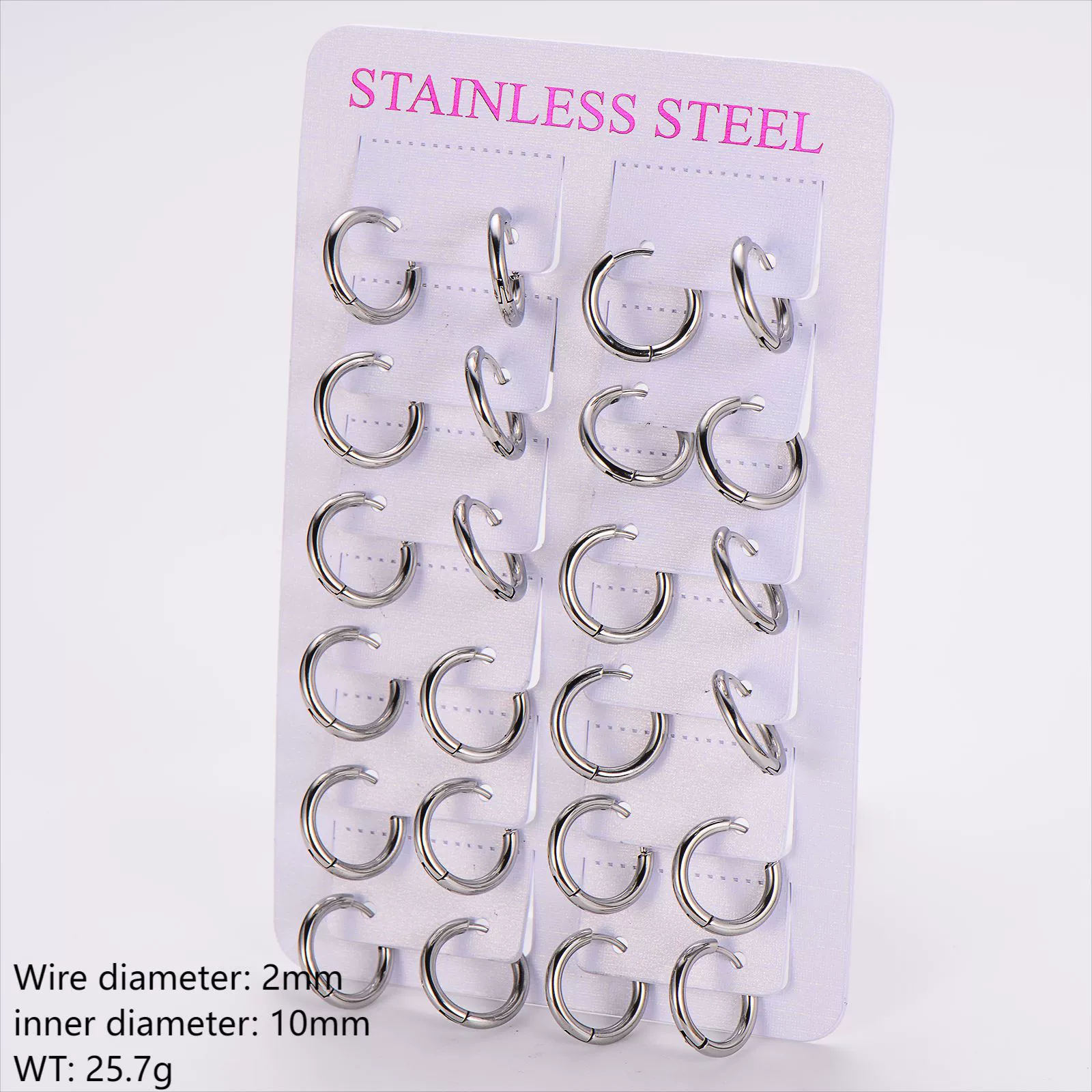 Wholesale Unisex Minimalist Geometric Circle Ear Buckle 18K Gold Vacuum Plated 304 Stainless Steel - Image 8