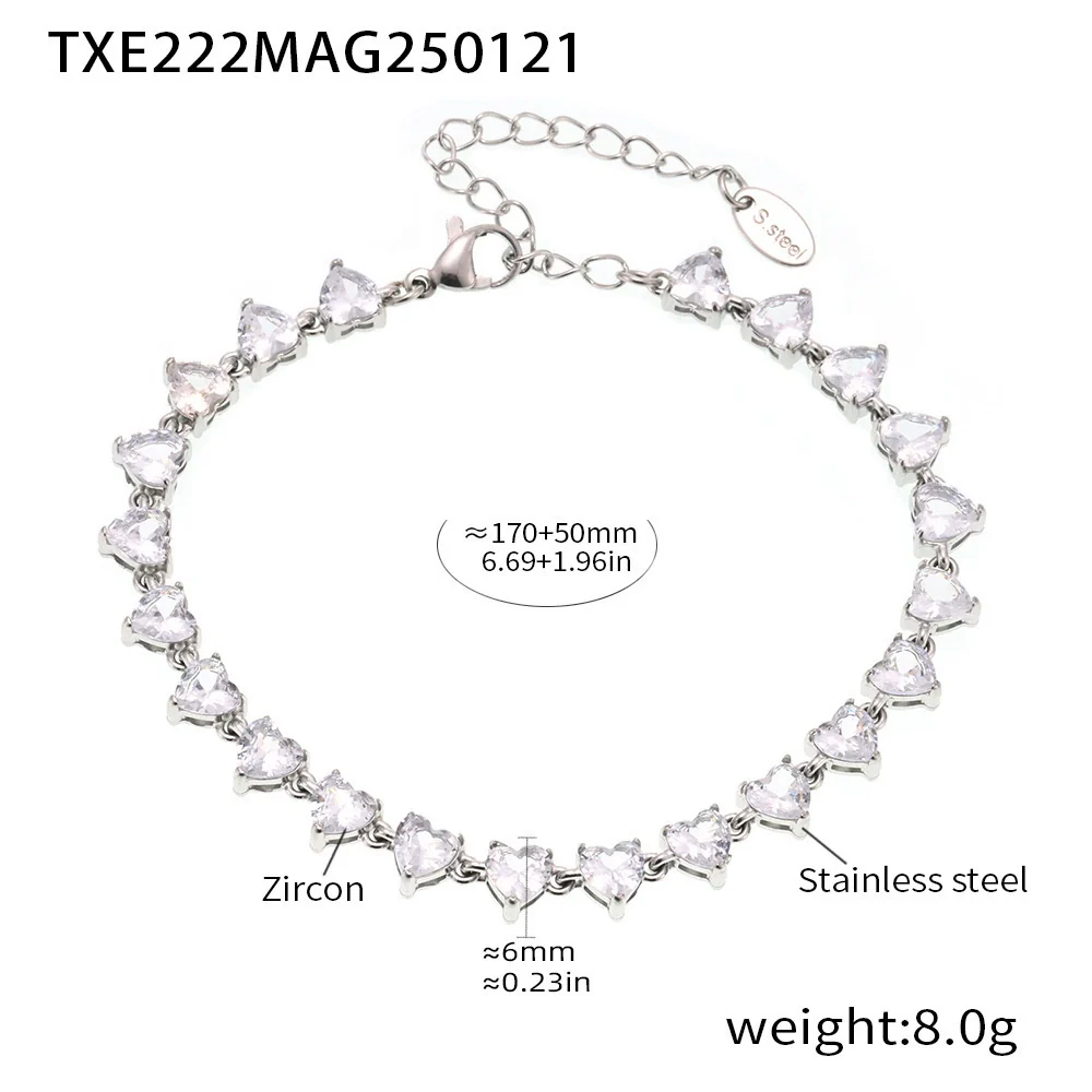 Wholesale Unisex Niche Electroplated Titanium Steel Chain Ferris Wheel 5A Zircon Jewelry Set Necklace Bracelet - Image 10