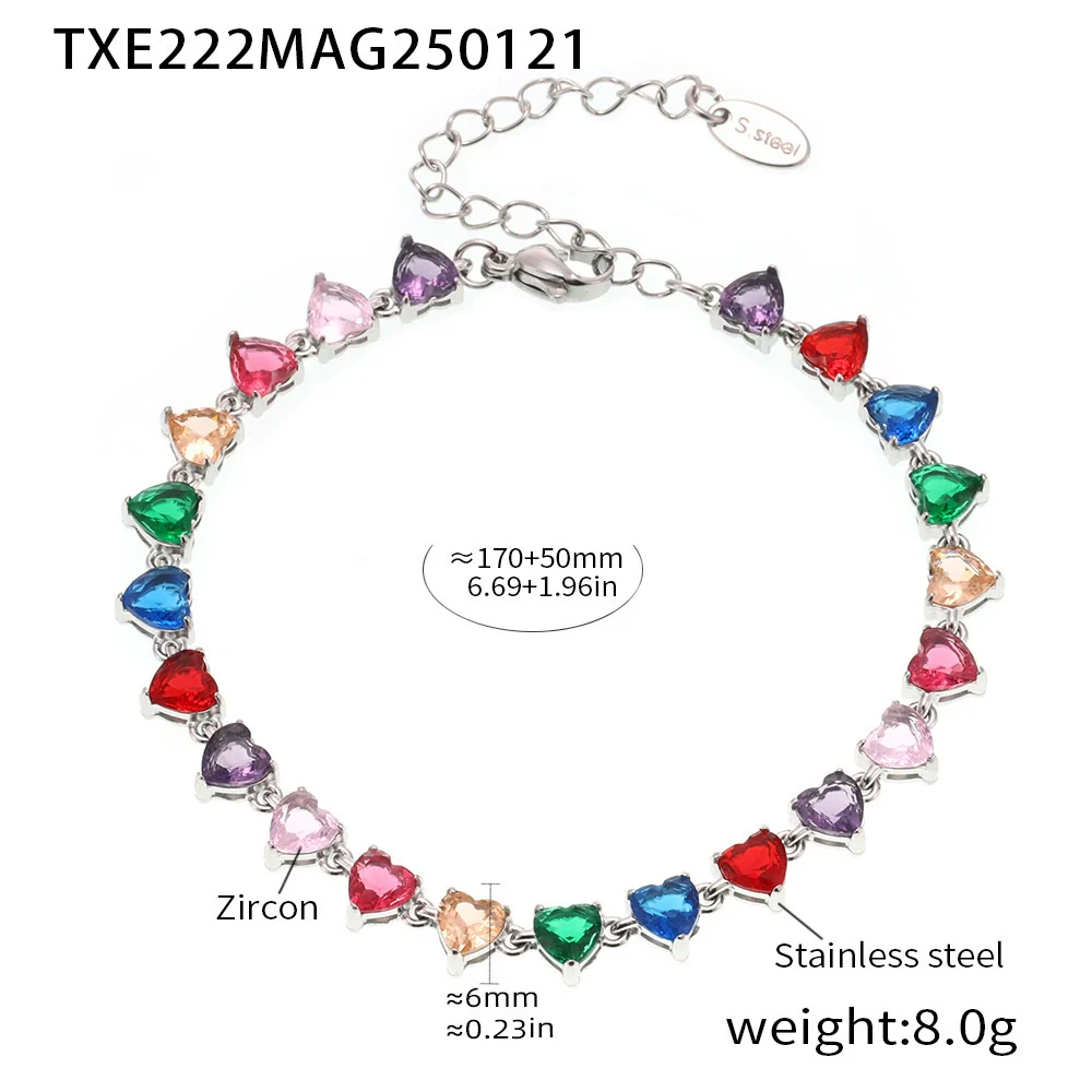 Wholesale Unisex Niche Electroplated Titanium Steel Chain Ferris Wheel 5A Zircon Jewelry Set Necklace Bracelet - Image 11