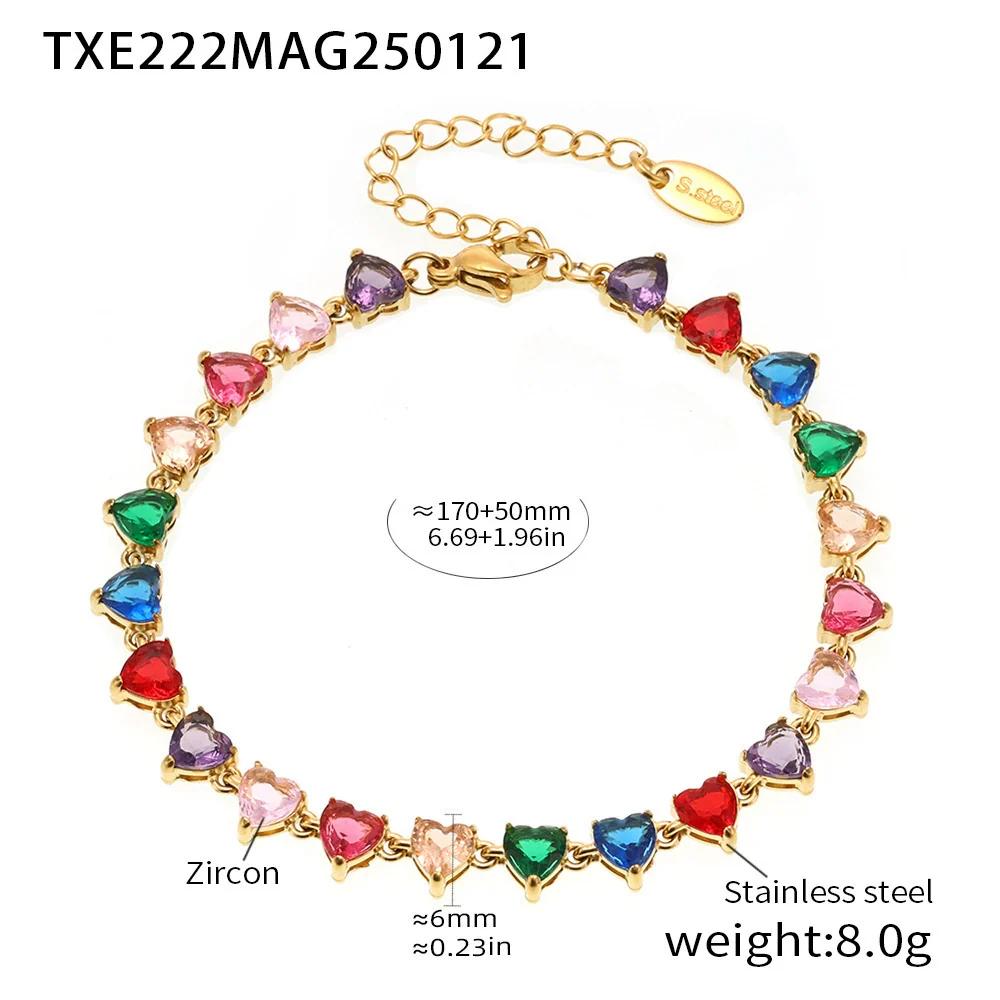 Wholesale Unisex Niche Electroplated Titanium Steel Chain Ferris Wheel 5A Zircon Jewelry Set Necklace Bracelet - Image 12