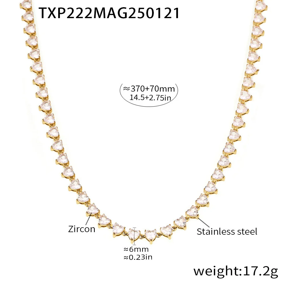 Wholesale Unisex Niche Electroplated Titanium Steel Chain Ferris Wheel 5A Zircon Jewelry Set Necklace Bracelet - Image 5