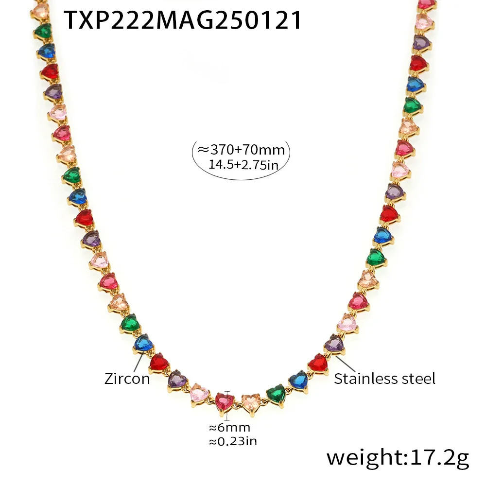 Wholesale Unisex Niche Electroplated Titanium Steel Chain Ferris Wheel 5A Zircon Jewelry Set Necklace Bracelet - Image 6