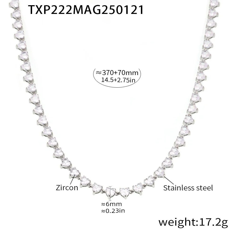 Wholesale Unisex Niche Electroplated Titanium Steel Chain Ferris Wheel 5A Zircon Jewelry Set Necklace Bracelet - Image 7