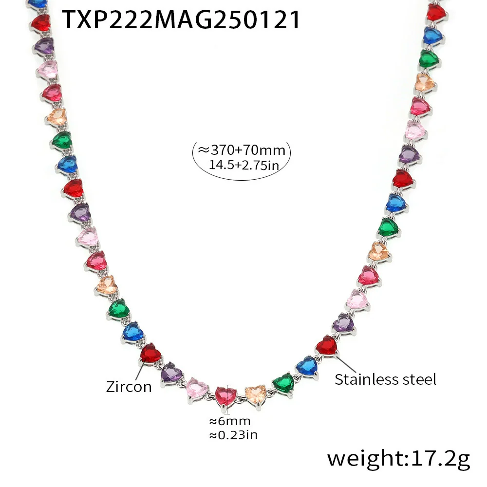 Wholesale Unisex Niche Electroplated Titanium Steel Chain Ferris Wheel 5A Zircon Jewelry Set Necklace Bracelet - Image 8