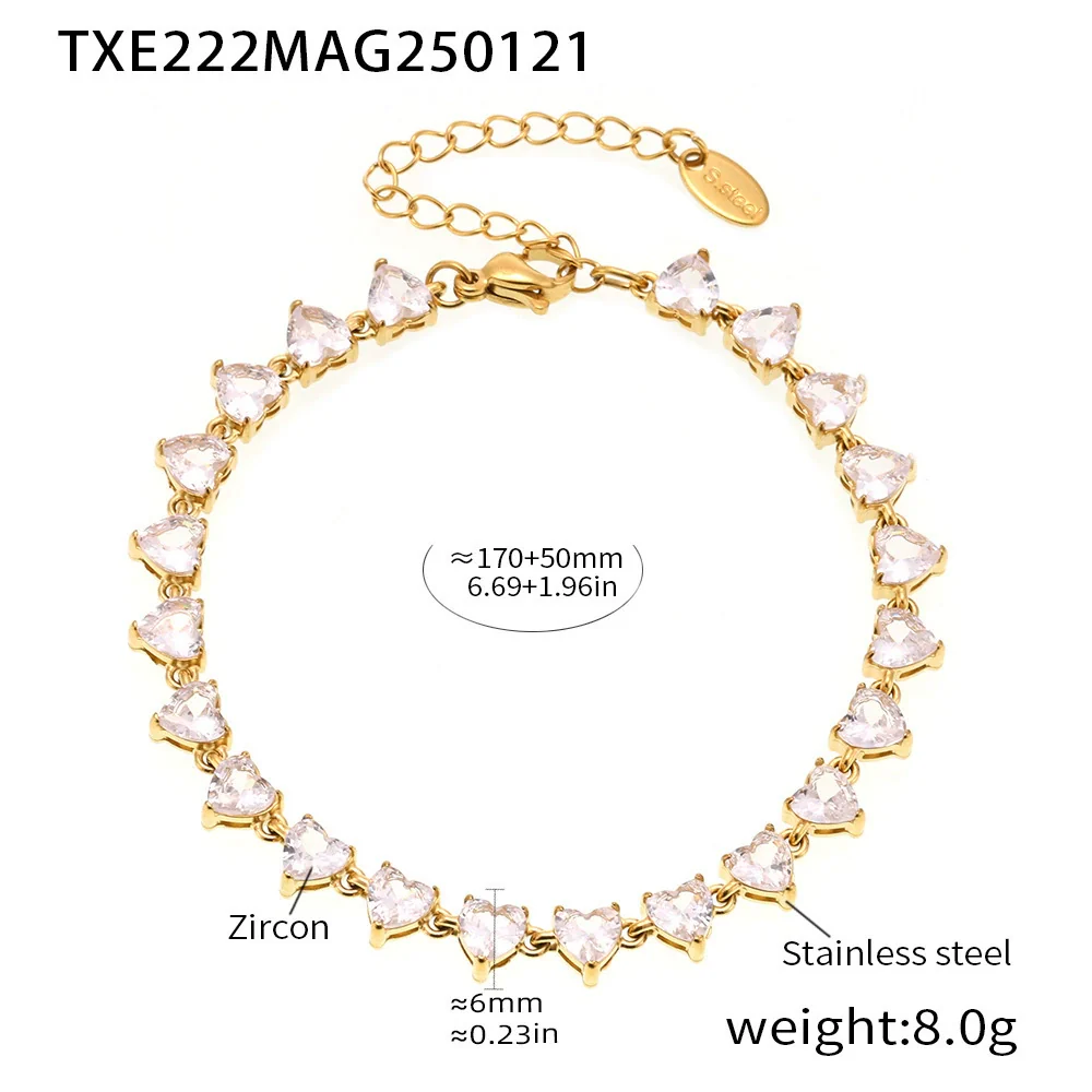 Wholesale Unisex Niche Electroplated Titanium Steel Chain Ferris Wheel 5A Zircon Jewelry Set Necklace Bracelet - Image 9