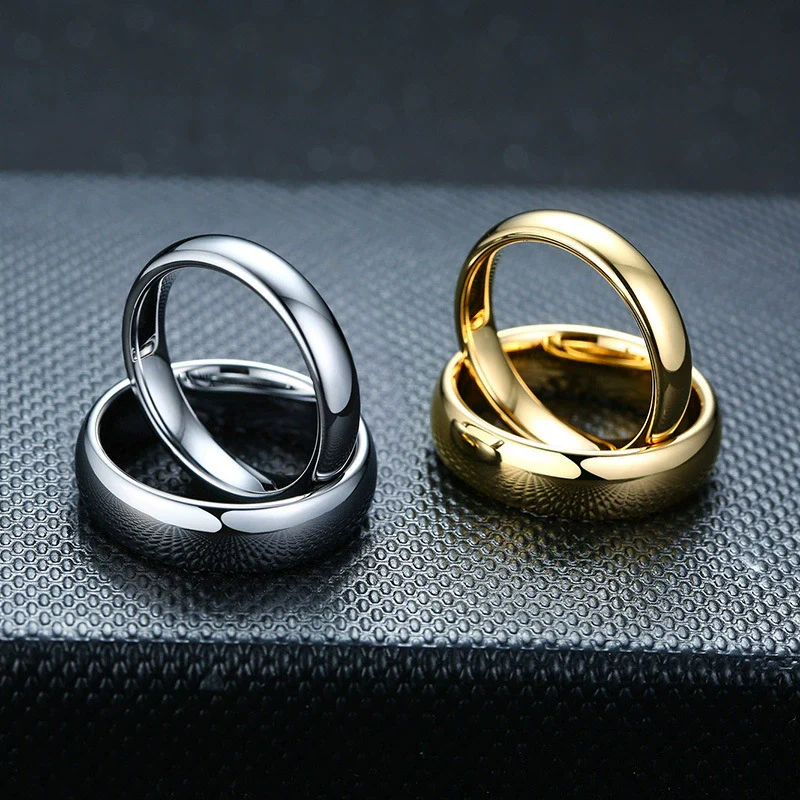 Wholesale Unisex Personality Geometric Tungsten Steel Ring Jewelry - Image 4