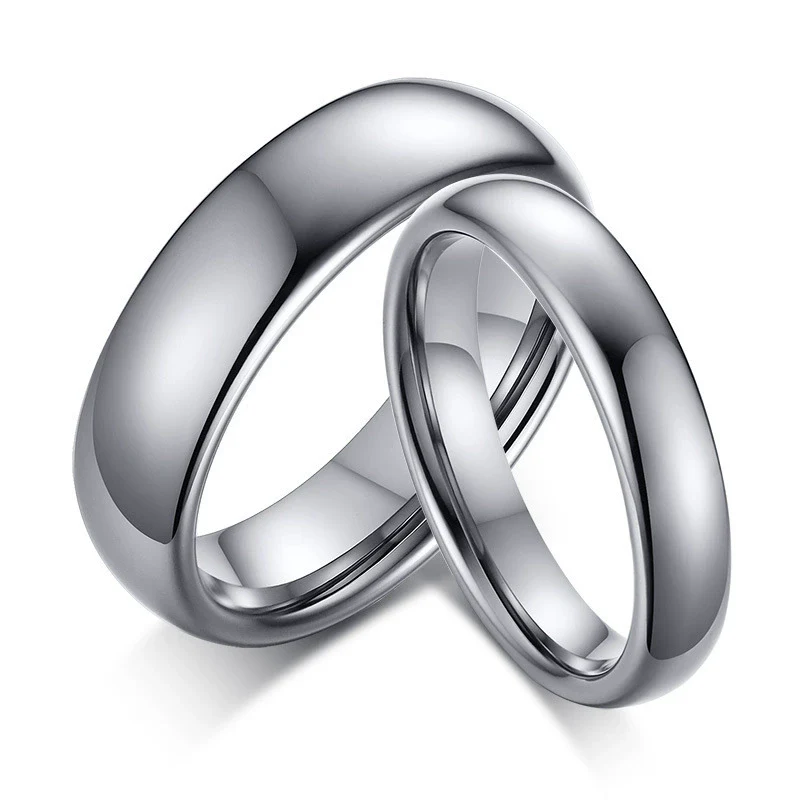 Wholesale Unisex Personality Geometric Tungsten Steel Ring Jewelry - Image 5