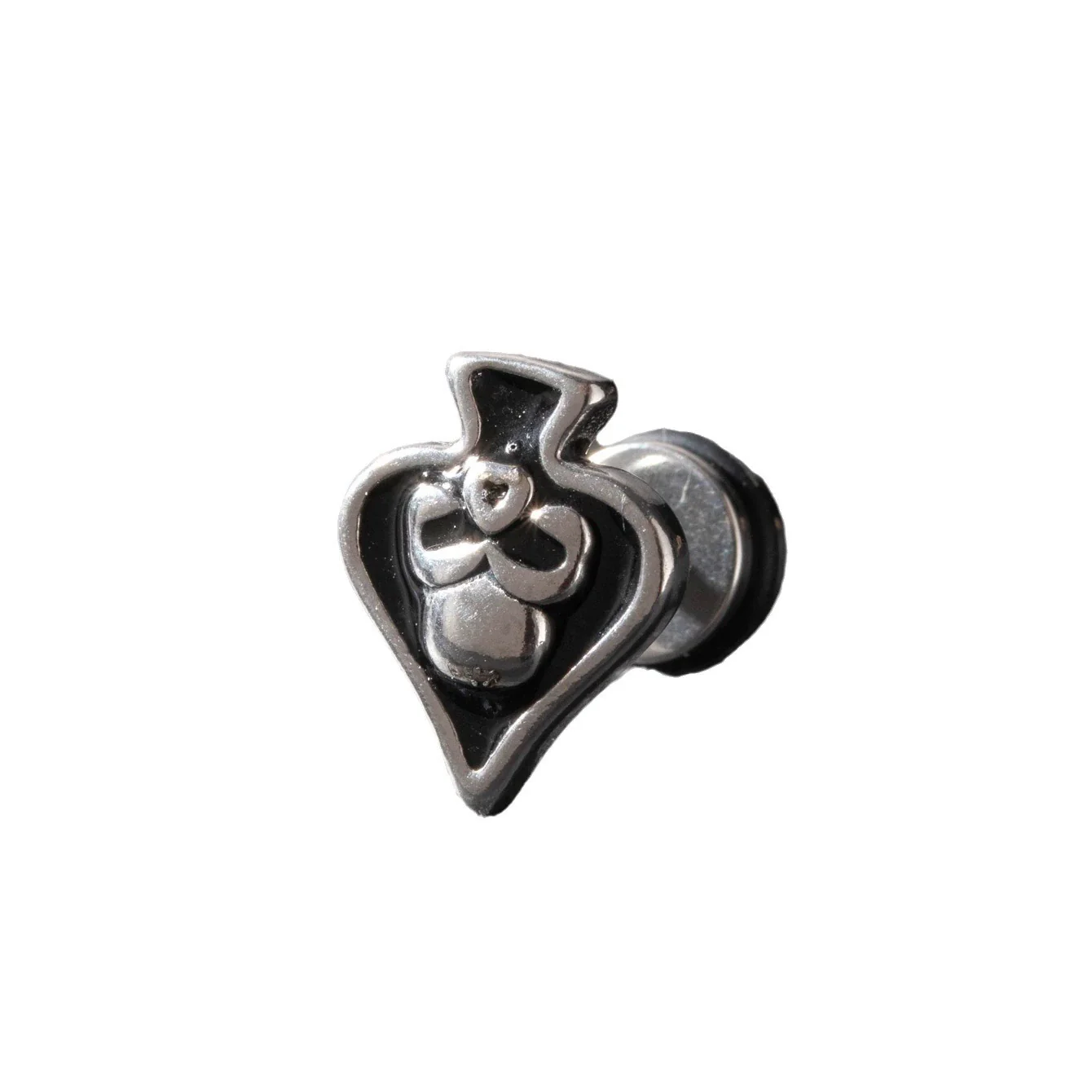 Wholesale Unisex Piercing Earrings Stainless Steel Cast Cross Punk Fashion Retro Polished - Image 3