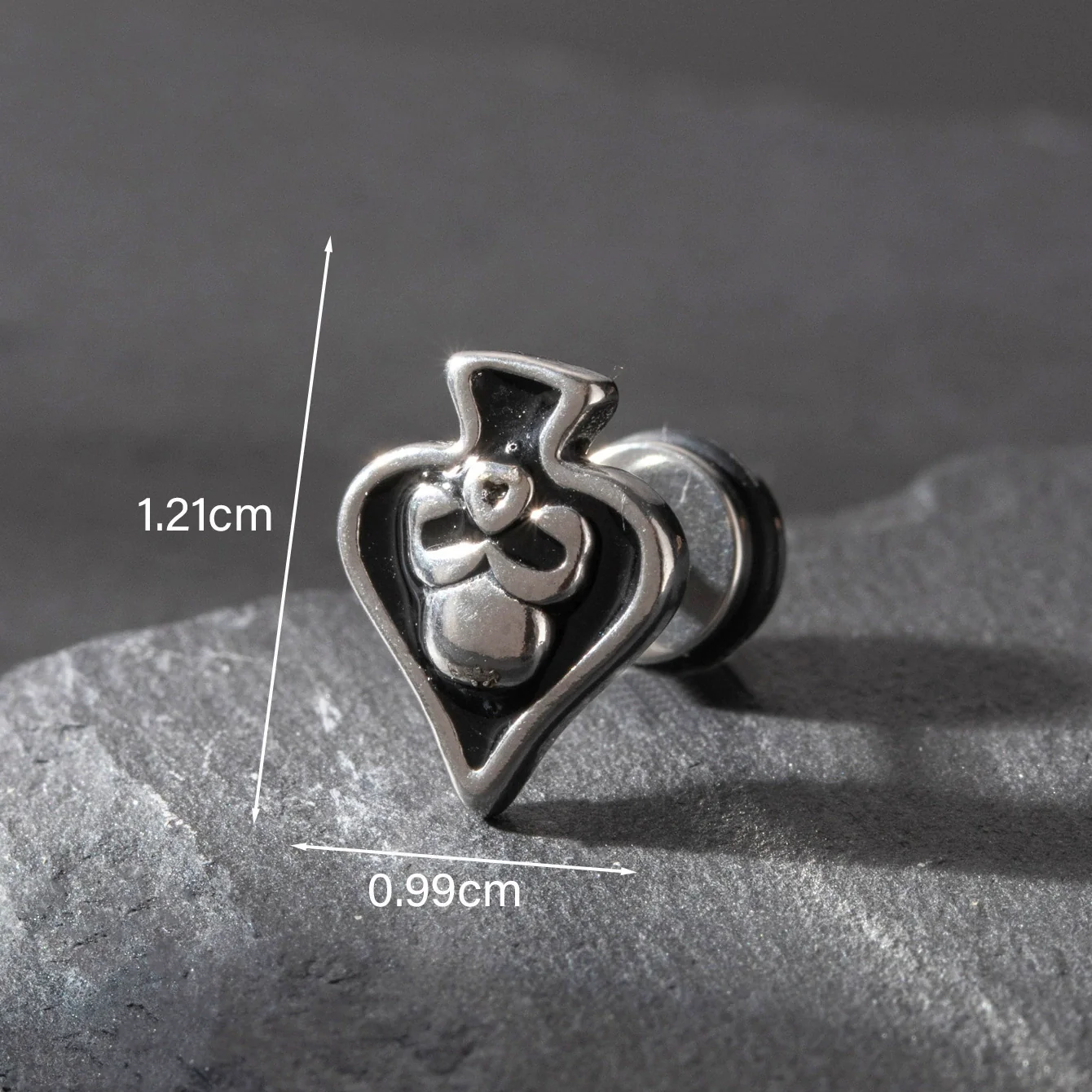 Wholesale Unisex Piercing Earrings Stainless Steel Cast Cross Punk Fashion Retro Polished - Image 6