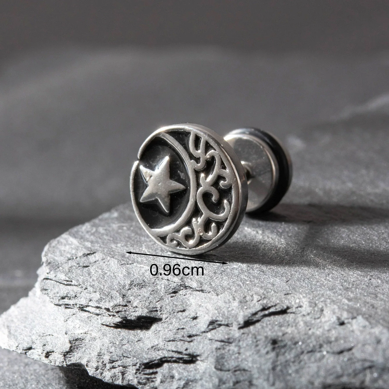 Wholesale Unisex Piercing Earrings Stainless Steel Casting Geometric Punk Fashion Retro With Polishing - Image 11