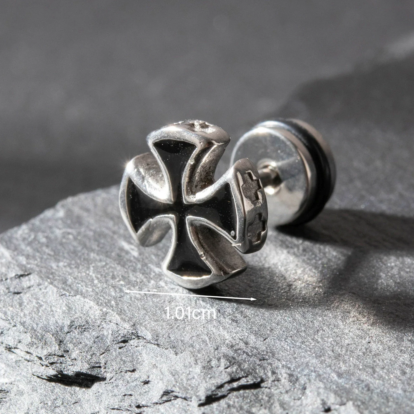 Wholesale Unisex Piercing Earrings Stainless Steel Casting Geometric Punk Fashion Retro With Polishing - Image 8