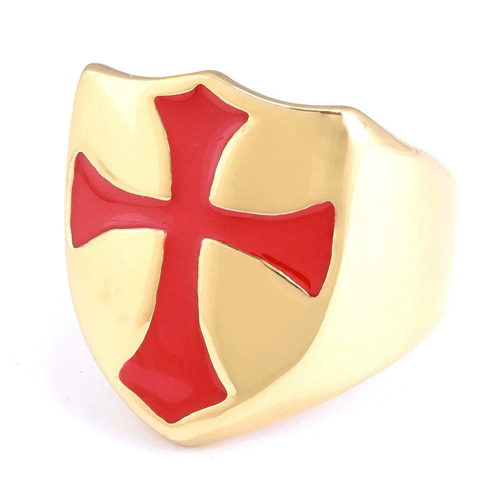 Wholesale Unisex Punk Style Irregular Nature Cross Stainless Steel Ring With Oil Treatment - Image 2