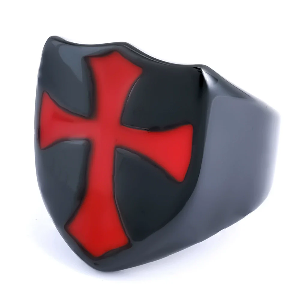 Wholesale Unisex Punk Style Irregular Nature Cross Stainless Steel Ring With Oil Treatment - Image 6