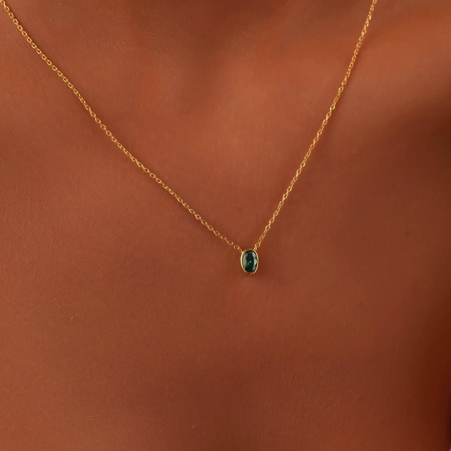 Wholesale Unisex Retro Geometric Titanium Steel Stainless Steel 18K Gold Plated Necklace - Image 2