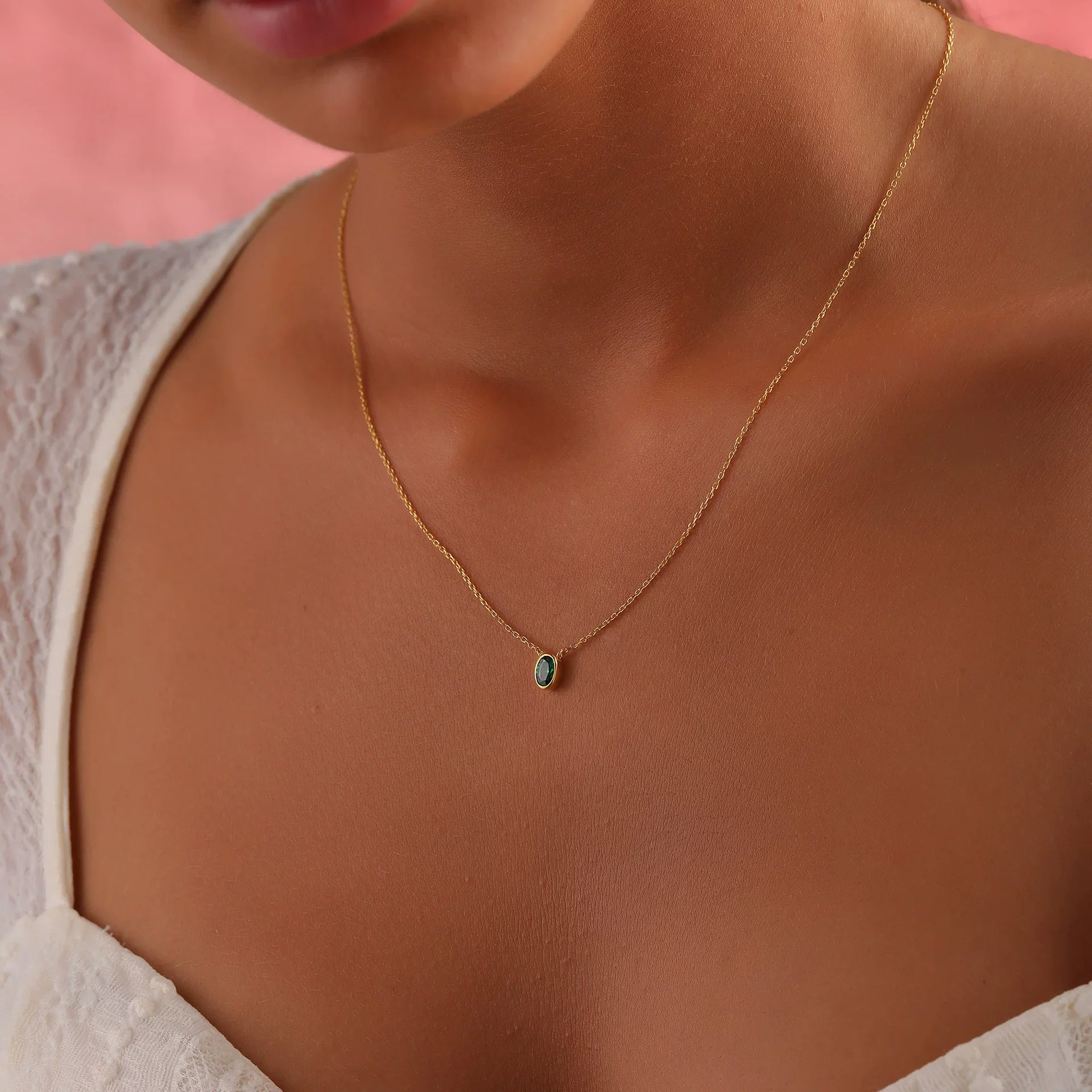Wholesale Unisex Retro Geometric Titanium Steel Stainless Steel 18K Gold Plated Necklace - Image 3