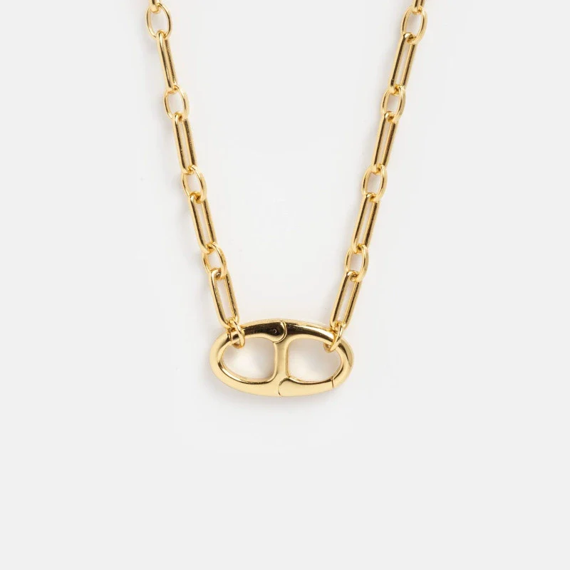Wholesale Unisex Simple Heart Shape Copper Electroplated Necklace With White Zircon Pendant And String Of Pearls Chain - Image 12