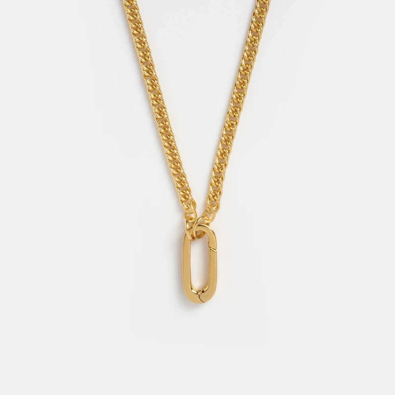 Wholesale Unisex Simple Heart Shape Copper Electroplated Necklace With White Zircon Pendant And String Of Pearls Chain - Image 9