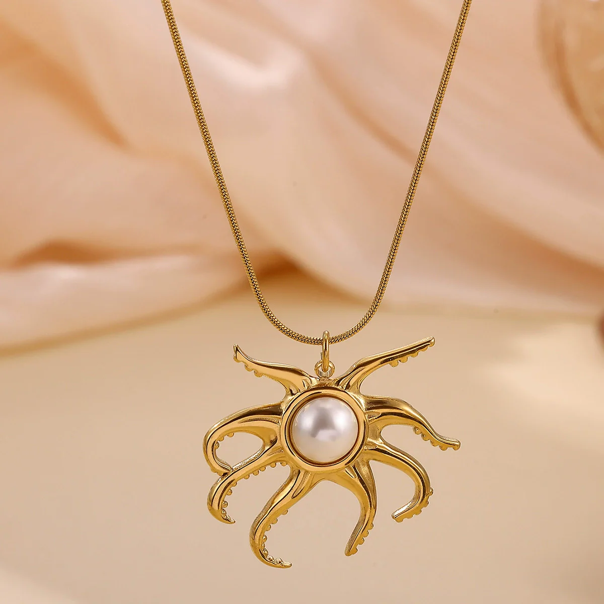 Wholesale Unisex Stainless Steel 18K Gold Plated Cross Chain Pendant Necklace - Image 3