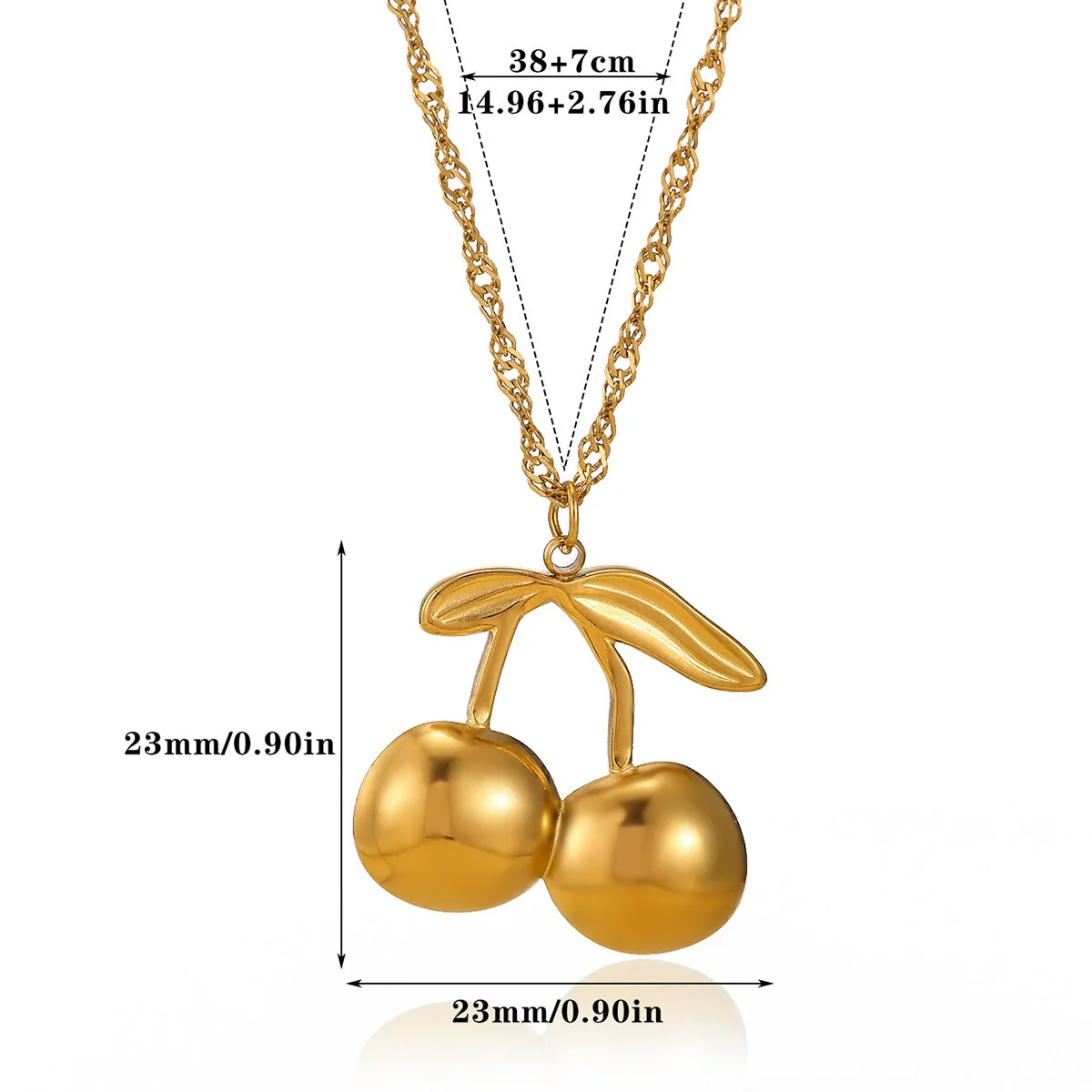 Wholesale Unisex Stainless Steel 18K Gold Plated Cross Chain Pendant Necklace - Image 9