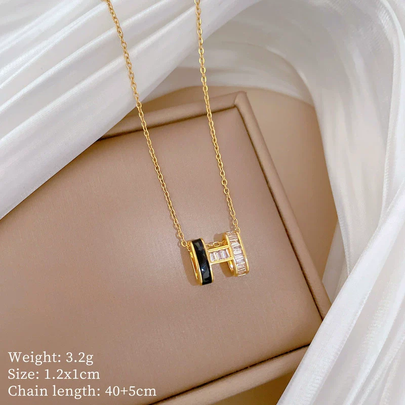 Wholesale Unisex Stainless Steel Animal Zodiac Cartoon Style Full Diamond Necklace - Image 6