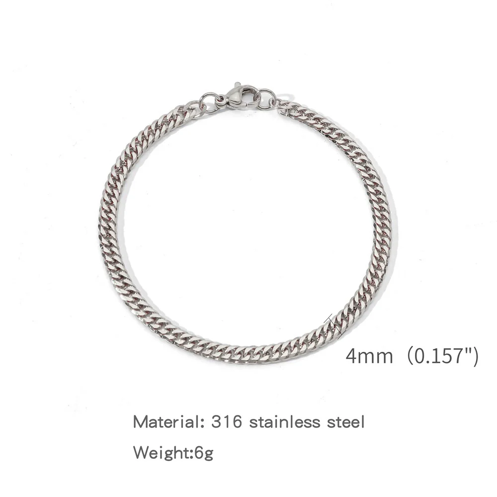 Wholesale Unisex Stainless Steel Geometric Exaggerated Electroplated Double Woven Bracelet - Image 14