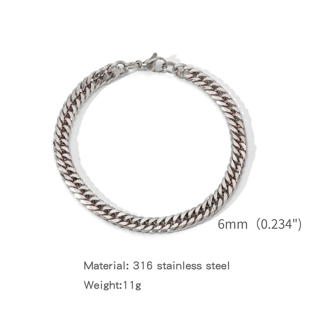 Wholesale Unisex Stainless Steel Geometric Exaggerated Electroplated Double Woven Bracelet - Image 16