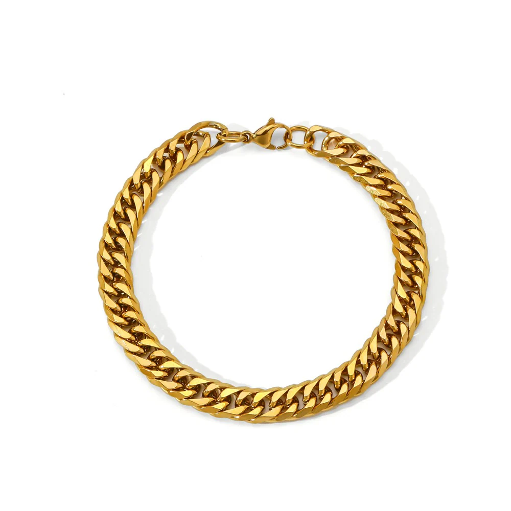 Wholesale Unisex Stainless Steel Geometric Exaggerated Electroplated Double Woven Bracelet - Image 5