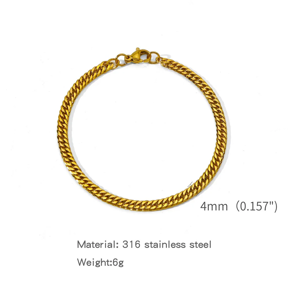 Wholesale Unisex Stainless Steel Geometric Exaggerated Electroplated Double Woven Bracelet - Image 7