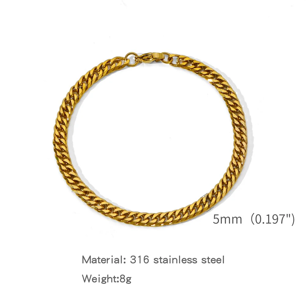 Wholesale Unisex Stainless Steel Geometric Exaggerated Electroplated Double Woven Bracelet - Image 8