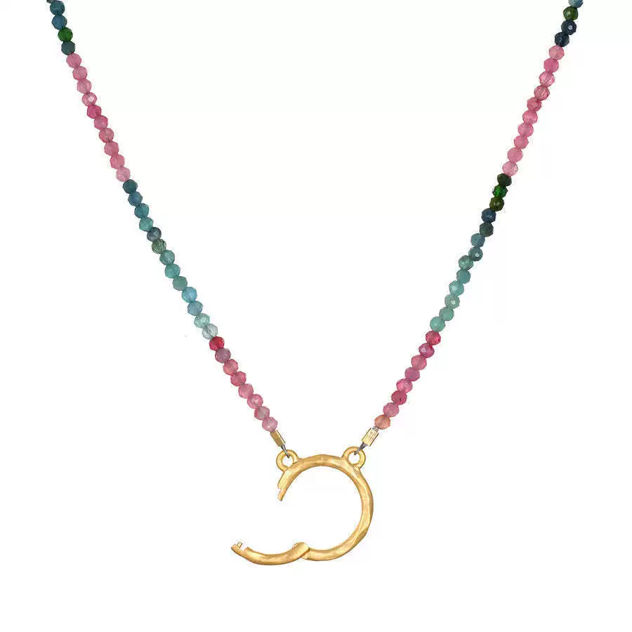 Wholesale Unisex Stainless Steel Geometric Pattern Electroplated 18K Gold Color Retention Adjustable Chain Necklace With Birthstone Pendants - Image 42