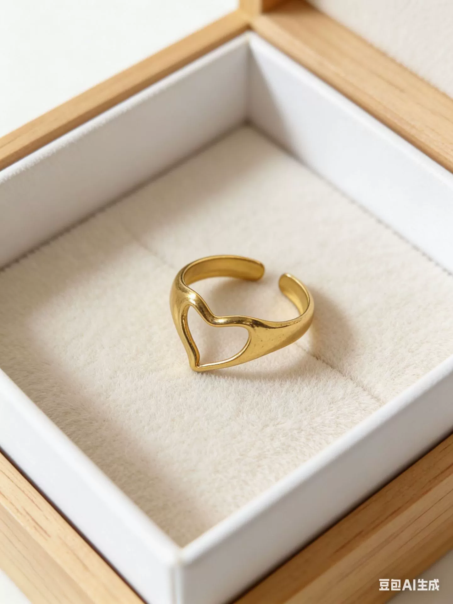 Wholesale Unisex Stainless Steel Gold Plated Ring With Heart Shape Flowers Leaves Letters Numbers Text Design - Image 4