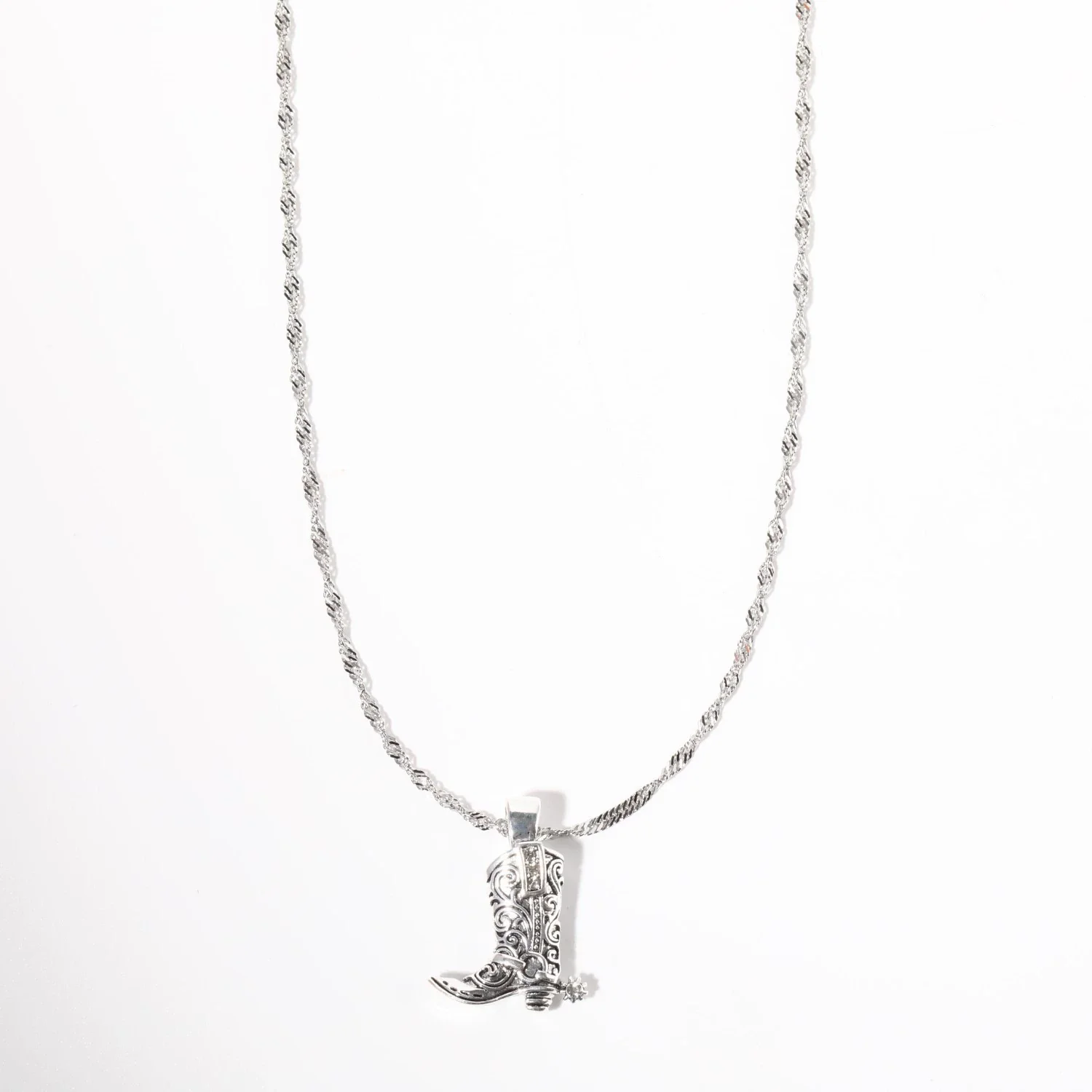 Wholesale Unisex Stainless Steel O Chain Necklace With Geometric Ushaped Pendant Electroplated And Inlaid Zircon Featuring Rainbow And Horseshoe Lucky Symbol - Image 10