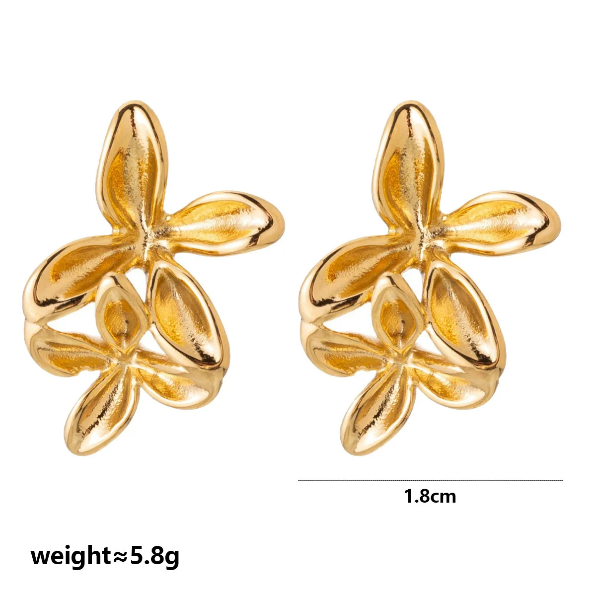 Wholesale Unisex Sweet And Cool Style Animal Zodiac Stainless Steel 18K Gold Plated Stud Earrings Jewelry - Image 7