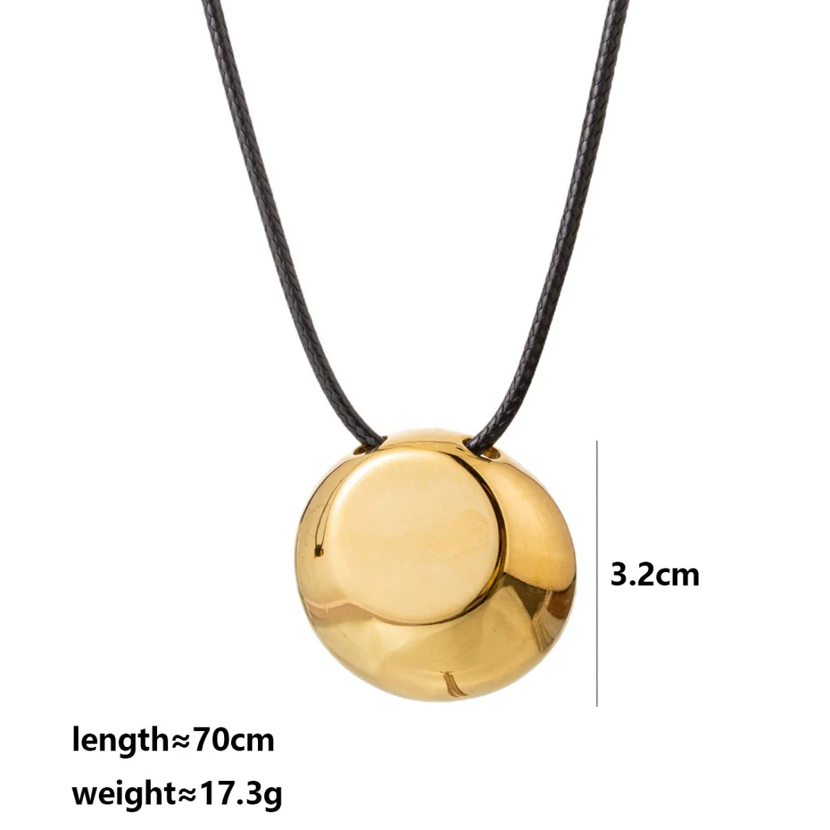 Wholesale Unisex Sweet And Cool Style Heart Shape Irregular Geometric Pendant Stainless Steel Leather Rope O Word Chain Electroplated Necklace - Image 8