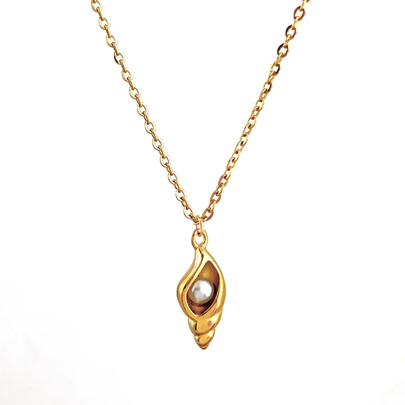 Wholesale Unisex Vintage Minimalist Electroplated Titanium Steel And Stainless Steel Ushaped Pendant Cross Chain Necklace Jewelry - Image 5