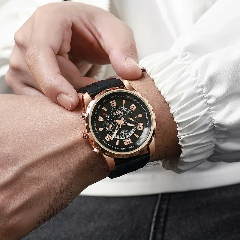 Wholesale Universal Fashion Silicone Alloy Quartz Watch With Calendar And Round Dial - Image 2