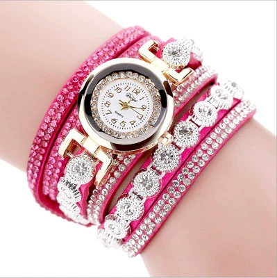 Wholesale Universal Leisure Alloy Case Imitation Leather Strap Round Dial Pointer Number Display Watch - Image 12