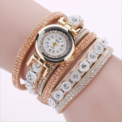 Wholesale Universal Leisure Alloy Case Imitation Leather Strap Round Dial Pointer Number Display Watch - Image 13