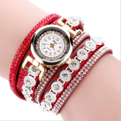 Wholesale Universal Leisure Alloy Case Imitation Leather Strap Round Dial Pointer Number Display Watch - Image 7