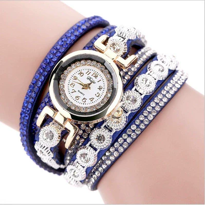 Wholesale Universal Leisure Alloy Case Imitation Leather Strap Round Dial Pointer Number Display Watch - Image 9