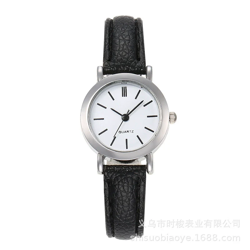 Wholesale Universal Leisure Retro Artistic Quartz Watch With Alloy Case Imitation Leather Strap And Round Dial - Image 6