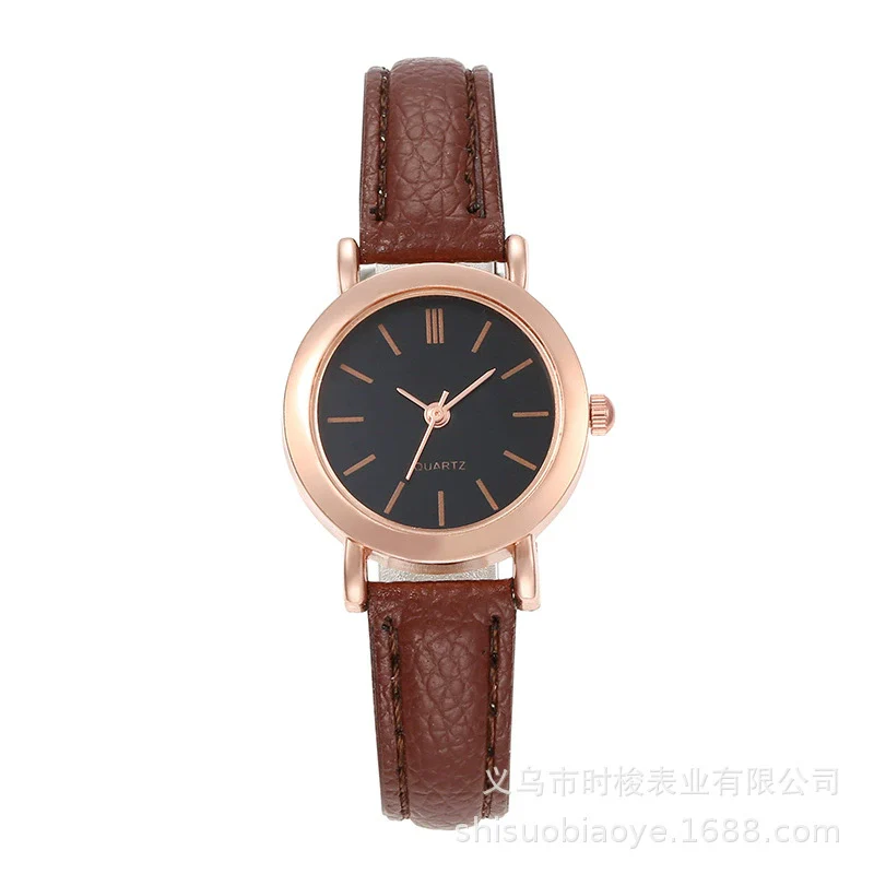 Wholesale Universal Leisure Retro Artistic Quartz Watch With Alloy Case Imitation Leather Strap And Round Dial - Image 9