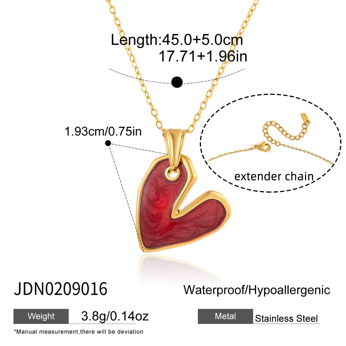 Wholesale Vintage Style Electroplated Stainless Steel Heart Water Drop Bell Pendant Necklace Jewelry For Women - Image 6