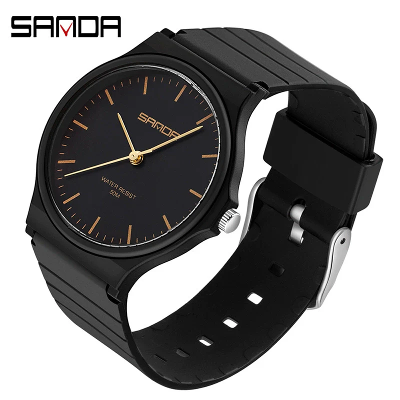 Wholesale Watch Resin Case And Strap Mineral Strengthened Glass Mirror Round Dial For Middle School Girls Leisure Style - Image 3
