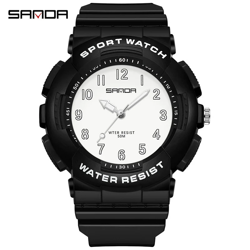 Wholesale Watch Tpu Strap Abs Case Acrylic Mirror Small Fresh Style Digital Sports Waterproof For Teenagers And Students - Image 12
